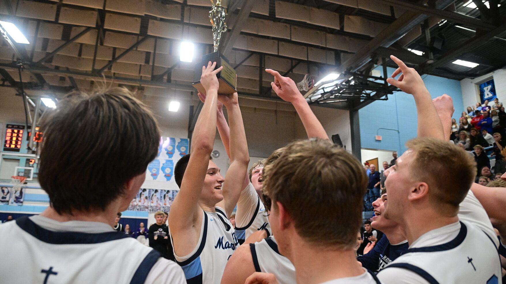 Mater Dei tops Breese Central in OT rivalry classic to win own tournament championship